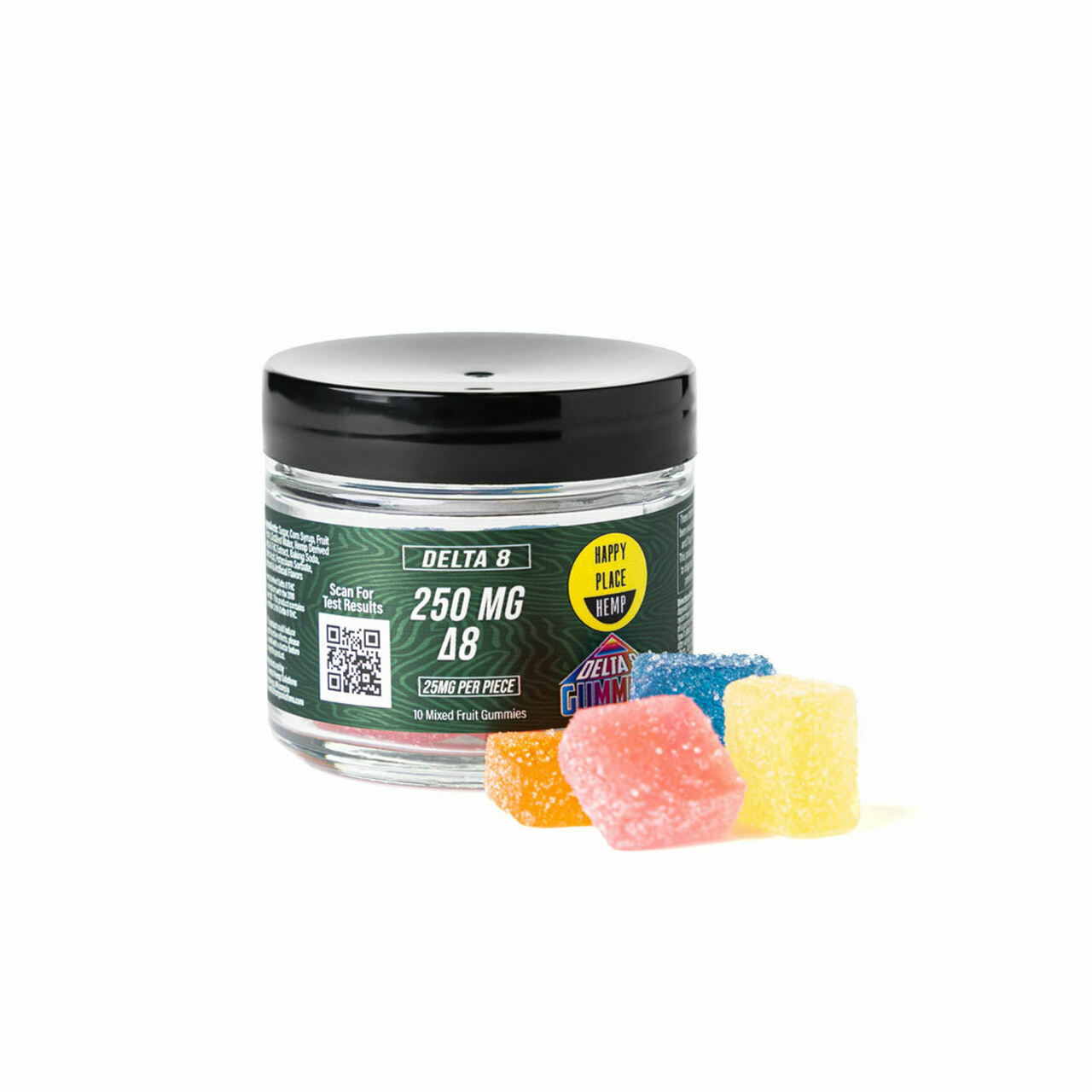 Happy Fruit Delta8 Strawberry Bounce Gummy Brookside CBD